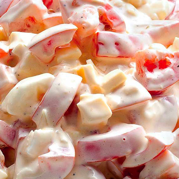 Recept YouCook Rajčatový salát s vejci a majolkou